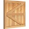 Ekena Millwork Framed Board-n-Batten Shutters w/Z-Bar, Rough Sawn Western Red Cedar, 26 7/8W x 24H, PR RBF06Z26X024RWR - alternate 3
